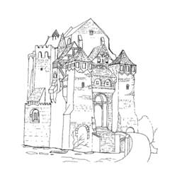 Página para colorir: Castelo (Edifícios e Arquitetura) #62286 - Páginas para Colorir Imprimíveis Gratuitamente