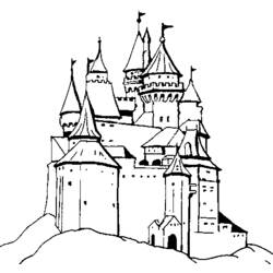 Página para colorir: Castelo (Edifícios e Arquitetura) #62324 - Páginas para Colorir Imprimíveis Gratuitamente