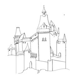 Página para colorir: Castelo (Edifícios e Arquitetura) #62329 - Páginas para Colorir Imprimíveis Gratuitamente
