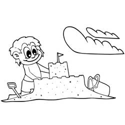 Página para colorir: Castelo de Areia (Edifícios e Arquitetura) #204773 - Páginas para Colorir Imprimíveis Gratuitamente