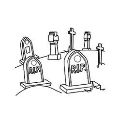 Desenho Cemitério (Edifícios e Arquitetura) #204220 para imprimir e colorir