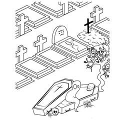 Desenho Cemitério (Edifícios e Arquitetura) #204221 para imprimir e colorir
