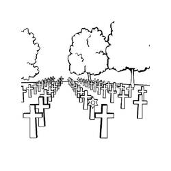 Desenho Cemitério (Edifícios e Arquitetura) #204223 para imprimir e colorir