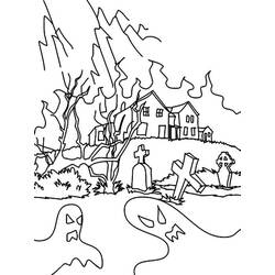 Desenho Cemitério (Edifícios e Arquitetura) #204240 para imprimir e colorir