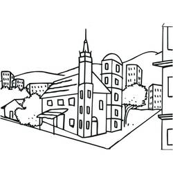 Desenho Cidade (Edifícios e Arquitetura) #200589 para imprimir e colorir