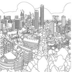 Desenho Cidade (Edifícios e Arquitetura) #200593 para imprimir e colorir
