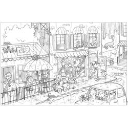 Desenho Cidade (Edifícios e Arquitetura) #200604 para imprimir e colorir