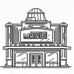 Desenhos para colorir: Cinema - Páginas para Colorir Imprimíveis Gratuitamente