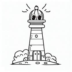 Farol - Desenhos para colorir gratuitos