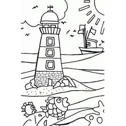 Desenhos para colorir: Farol - Páginas para Colorir Imprimíveis Gratuitamente