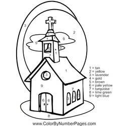 Página para colorir: Igreja (Edifícios e Arquitetura) #64166 - Páginas para Colorir Imprimíveis Gratuitamente