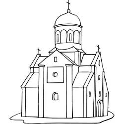 Página para colorir: Igreja (Edifícios e Arquitetura) #64167 - Páginas para Colorir Imprimíveis Gratuitamente