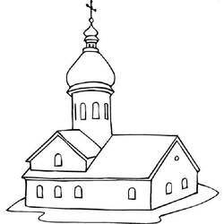 Página para colorir: Igreja (Edifícios e Arquitetura) #64185 - Páginas para Colorir Imprimíveis Gratuitamente