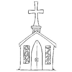 Página para colorir: Igreja (Edifícios e Arquitetura) #64214 - Páginas para Colorir Imprimíveis Gratuitamente