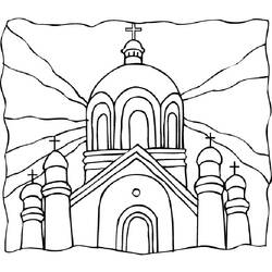 Página para colorir: Igreja (Edifícios e Arquitetura) #64226 - Páginas para Colorir Imprimíveis Gratuitamente