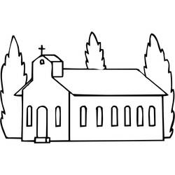 Página para colorir: Igreja (Edifícios e Arquitetura) #64259 - Páginas para Colorir Imprimíveis Gratuitamente