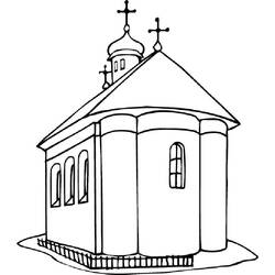 Página para colorir: Igreja (Edifícios e Arquitetura) #64340 - Páginas para Colorir Imprimíveis Gratuitamente
