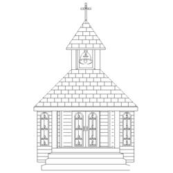 Página para colorir: Igreja (Edifícios e Arquitetura) #64373 - Páginas para Colorir Imprimíveis Gratuitamente