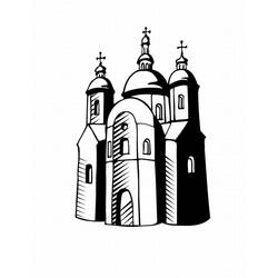 Página para colorir: Igreja (Edifícios e Arquitetura) #64417 - Páginas para Colorir Imprimíveis Gratuitamente
