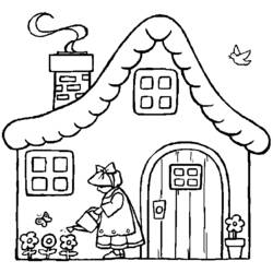Página para colorir: Lar (Edifícios e Arquitetura) #64735 - Páginas para Colorir Imprimíveis Gratuitamente