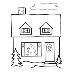 Página para colorir: Lar (Edifícios e Arquitetura) #64763 - Páginas para Colorir Imprimíveis Gratuitamente