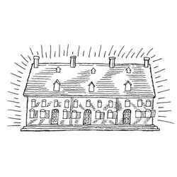 Página para colorir: Lar (Edifícios e Arquitetura) #64772 - Páginas para Colorir Imprimíveis Gratuitamente