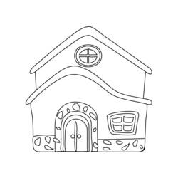 Página para colorir: Lar (Edifícios e Arquitetura) #64794 - Páginas para Colorir Imprimíveis Gratuitamente
