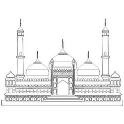 Página para colorir: Mesquita (Edifícios e Arquitetura) #64512 - Páginas para Colorir Imprimíveis Gratuitamente