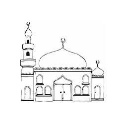 Página para colorir: Mesquita (Edifícios e Arquitetura) #64519 - Páginas para Colorir Imprimíveis Gratuitamente