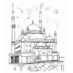 Página para colorir: Mesquita (Edifícios e Arquitetura) #64531 - Páginas para Colorir Imprimíveis Gratuitamente