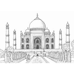 Página para colorir: Mesquita (Edifícios e Arquitetura) #64557 - Páginas para Colorir Imprimíveis Gratuitamente