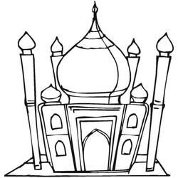 Página para colorir: Mesquita (Edifícios e Arquitetura) #64577 - Páginas para Colorir Imprimíveis Gratuitamente