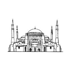 Página para colorir: Mesquita (Edifícios e Arquitetura) #64582 - Páginas para Colorir Imprimíveis Gratuitamente