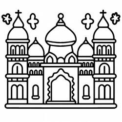 Página para colorir: Palácio (Edifícios e Arquitetura) #212217 - Páginas para Colorir Imprimíveis Gratuitamente