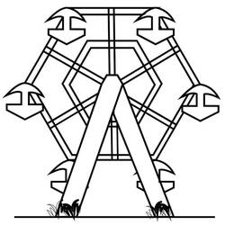 Desenho Parque de Diversões (Edifícios e Arquitetura) #210876 para imprimir e colorir