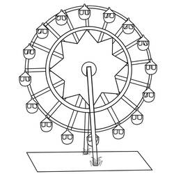 Desenho Parque de Diversões (Edifícios e Arquitetura) #210877 para imprimir e colorir
