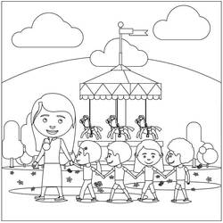 Desenho Parque de Diversões (Edifícios e Arquitetura) #210883 para imprimir e colorir