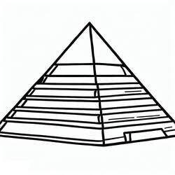 Desenho Pirâmide (Edifícios e Arquitetura) #190991 para imprimir e colorir