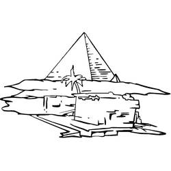 Desenho Pirâmide (Edifícios e Arquitetura) #190993 para imprimir e colorir