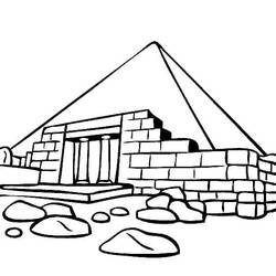 Desenho Pirâmide (Edifícios e Arquitetura) #191000 para imprimir e colorir