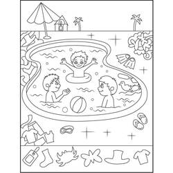 Desenho Piscina (Edifícios e Arquitetura) #186049 para imprimir e colorir