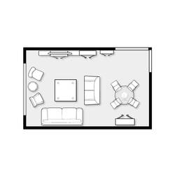 Página para colorir: Sala de estar (Edifícios e Arquitetura) #66431 - Páginas para Colorir Imprimíveis Gratuitamente
