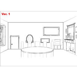 Página para colorir: Sala de jantar (Edifícios e Arquitetura) #63712 - Páginas para Colorir Imprimíveis Gratuitamente