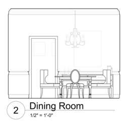 Página para colorir: Sala de jantar (Edifícios e Arquitetura) #66293 - Páginas para Colorir Imprimíveis Gratuitamente