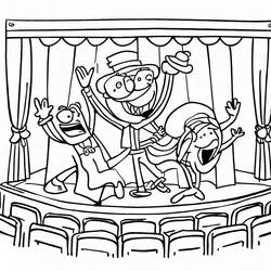 Desenho Teatro (Edifícios e Arquitetura) #185903 para imprimir e colorir