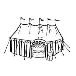 Desenho Tenda de Circo (Edifícios e Arquitetura) #219458 para imprimir e colorir