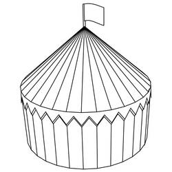 Desenho Tenda de Circo (Edifícios e Arquitetura) #219460 para imprimir e colorir