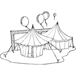 Desenho Tenda de Circo (Edifícios e Arquitetura) #219467 para imprimir e colorir