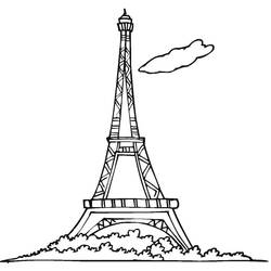 Desenho Torre Eiffel (Edifícios e Arquitetura) #178835 para imprimir e colorir