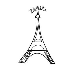 Desenho Torre Eiffel (Edifícios e Arquitetura) #178847 para imprimir e colorir